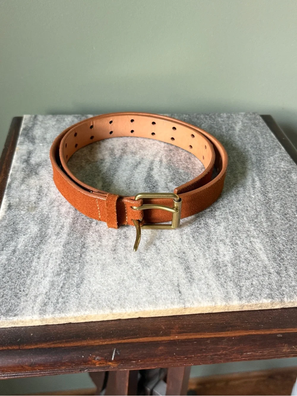 J. Crew Leather Belt - Brown - Size M